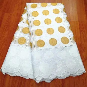 

5yards tissu african cotton lace fabric hot selling swiss voile lace in switzerland dubai fabric african dry lace fabrics