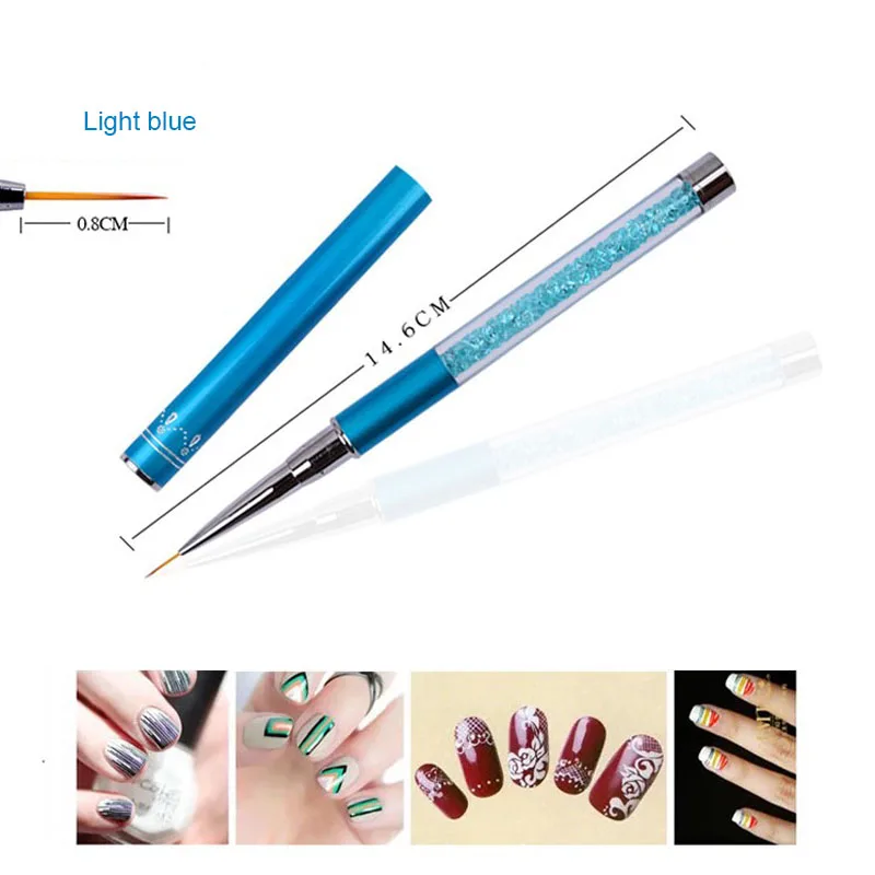 1pc Nail Art Brush Manicure Brushes Line Flower Pen Dotting Painting Design Acrylic Nail Gel Brush for Manicure Liner