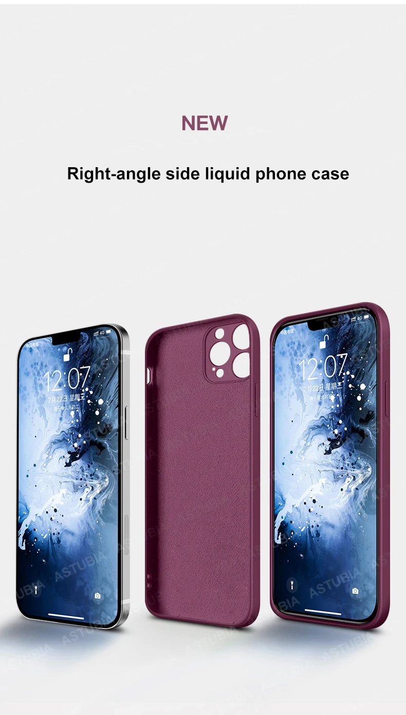 2021 Square Liquid Silicone Phone Case On For iPhone 11 12 Pro Max Mini XS MAX X XR 7 8 PLUS SE2 Back Full Ultra Plus Soft Cover 13 pro max case