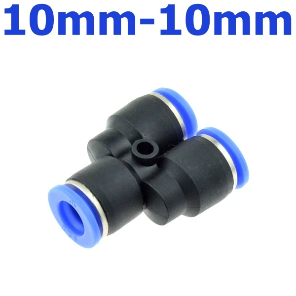 3 Way Port Y Shape Air Pneumatic 12mm 8mm 10mm 6mm 4mm OD Hose Tube Push in Gas Plastic Pipe Fitting Connectors Quick Fittings - Цвет: 10-10mm