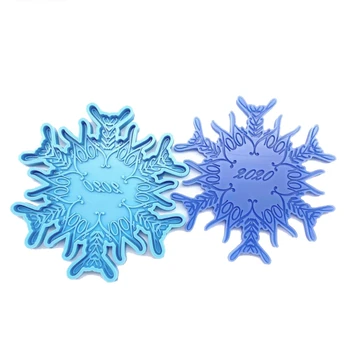 

Snowflake Coaster Epoxy Resin Mold Keychain Casting Silicone Mould DIY Crafts Polymer Clay Jewelry Making Tool