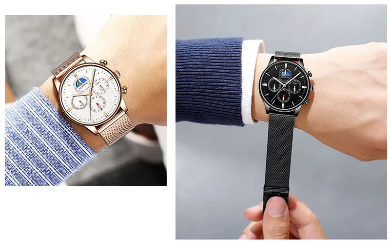 NEKTOM новые корейские студенческие креативные спортивные и свободные кварцевые часы деловые мужские часы водонепроницаемые часы из нержавеющей стали