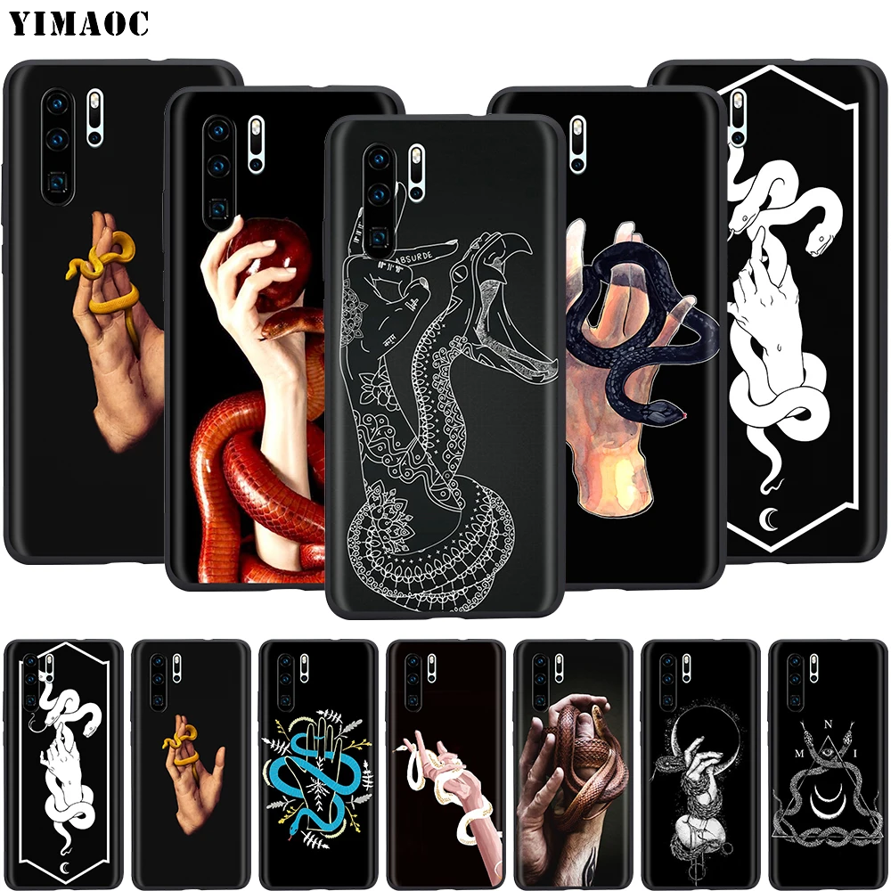 Силиконовый чехол YIMAOC Hand Snake для Huawei Mate 30 20 Honor 10 8x Nova 3i 3 P30 Lite Pro | Мобильные телефоны