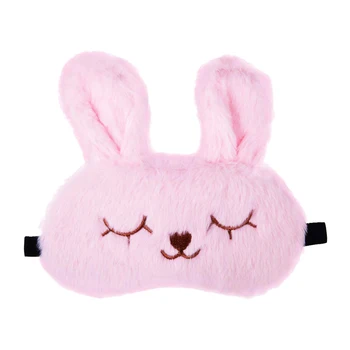 

Cartoon Plush Rabbit Shading Eye Masks Soft Sleeping Protection Eye Masks