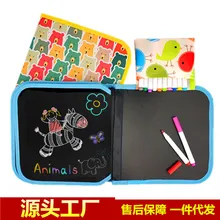 Детская доска для рисования, граффити, доска для рисования, портативная, двухсторонняя, Wipable, ручка для рисования, книга для рисования