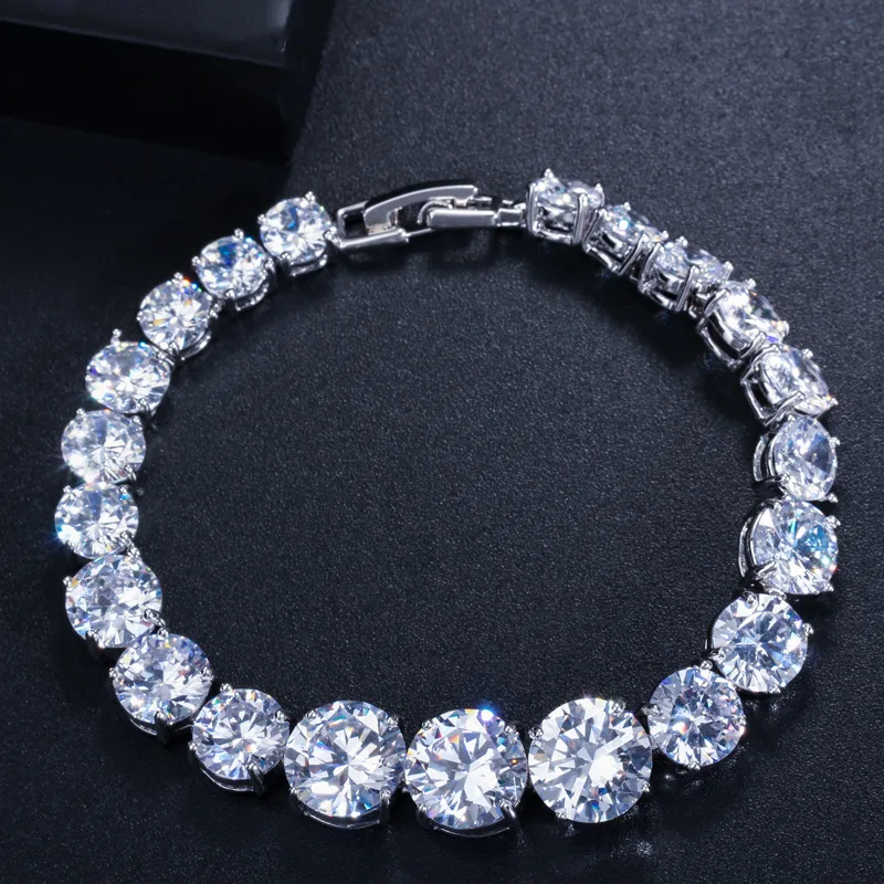 

High-quality 925 Silver AAA Zircon Ring Engagement Wedding Gift Jewelry Wholesale