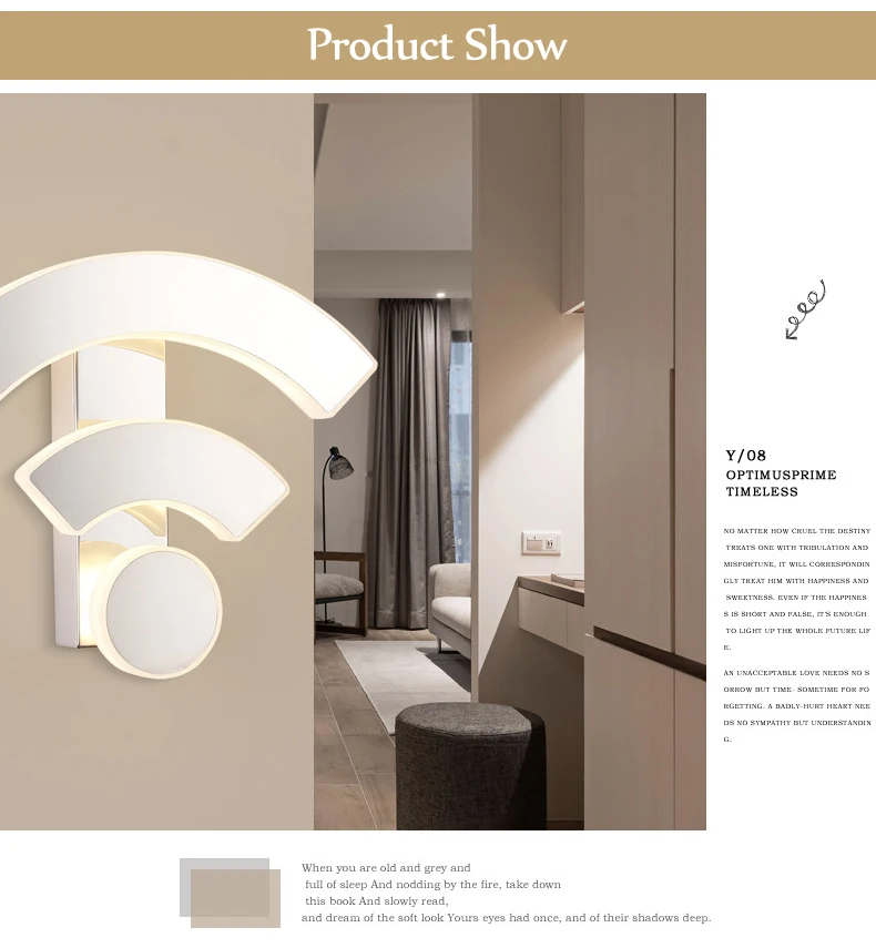 WIFI Wall Light Acrylic Sconce Wall Lamp LED Modern Bedroom Bedside Lamp Creative Restaurant KTV Hotel Aisle Corridor Lights