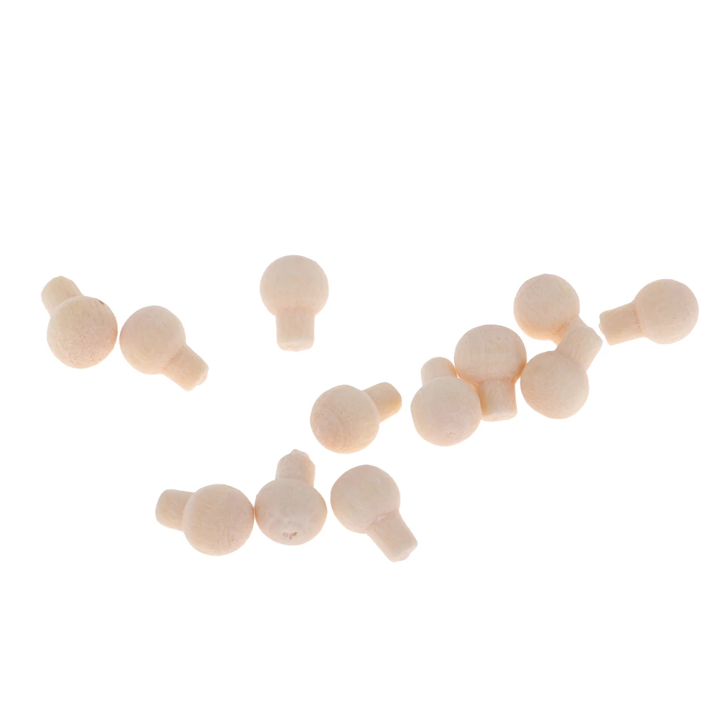 12 Pieces 1/12 Miniature Dollhouse Vintage Hardware Wooden Door Drawer Handles Dolls House Furniture Accessories