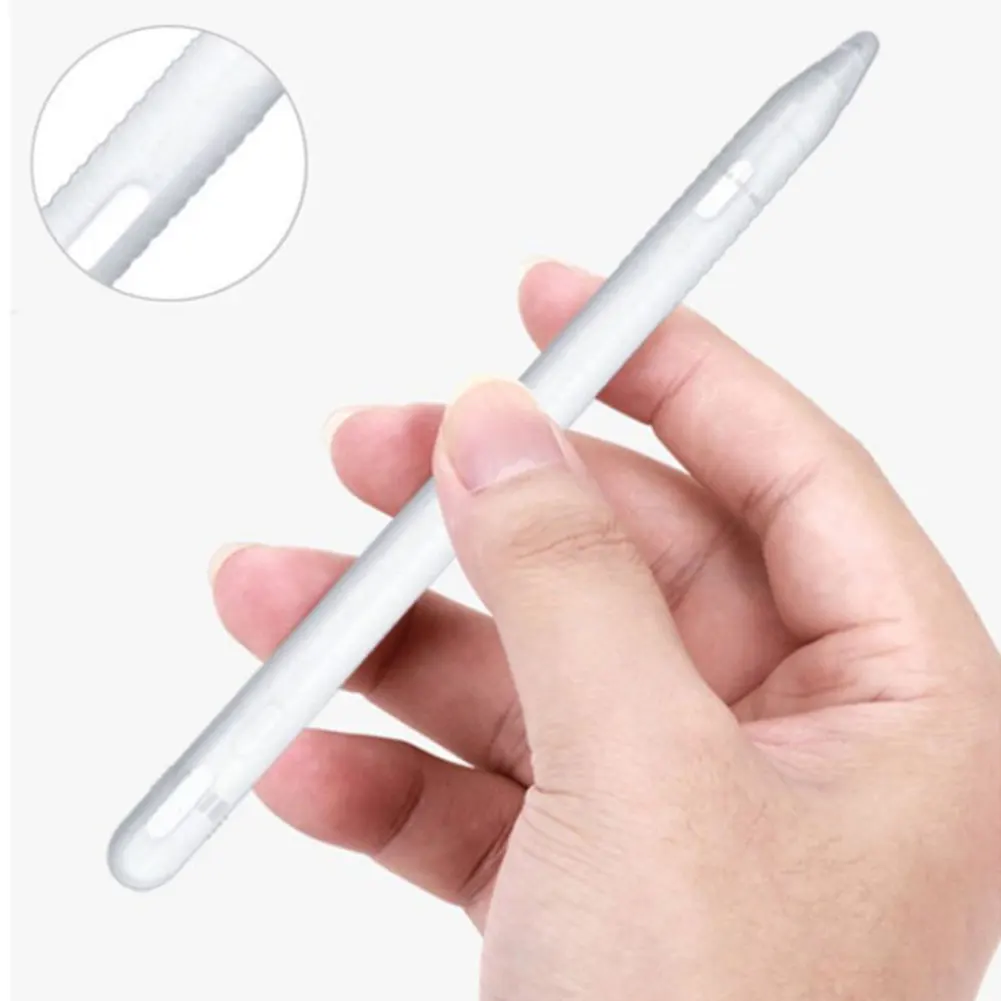 Office Colorful Tablet Stylus Portable Pouch Elastic Full Protective Pencil Case Silicone Scratch Proof Cover For Apple Pencil 2