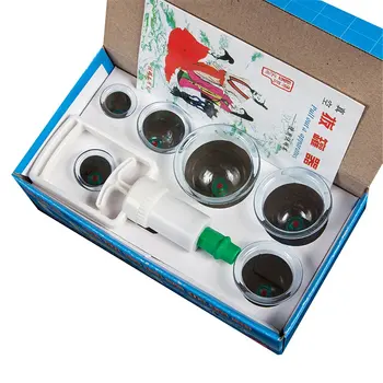 

6Pcs/Set Chinese Health Care Medical Vacuum Body Cupping Therapy Cups Massage Body Relaxation Healthy Message Set