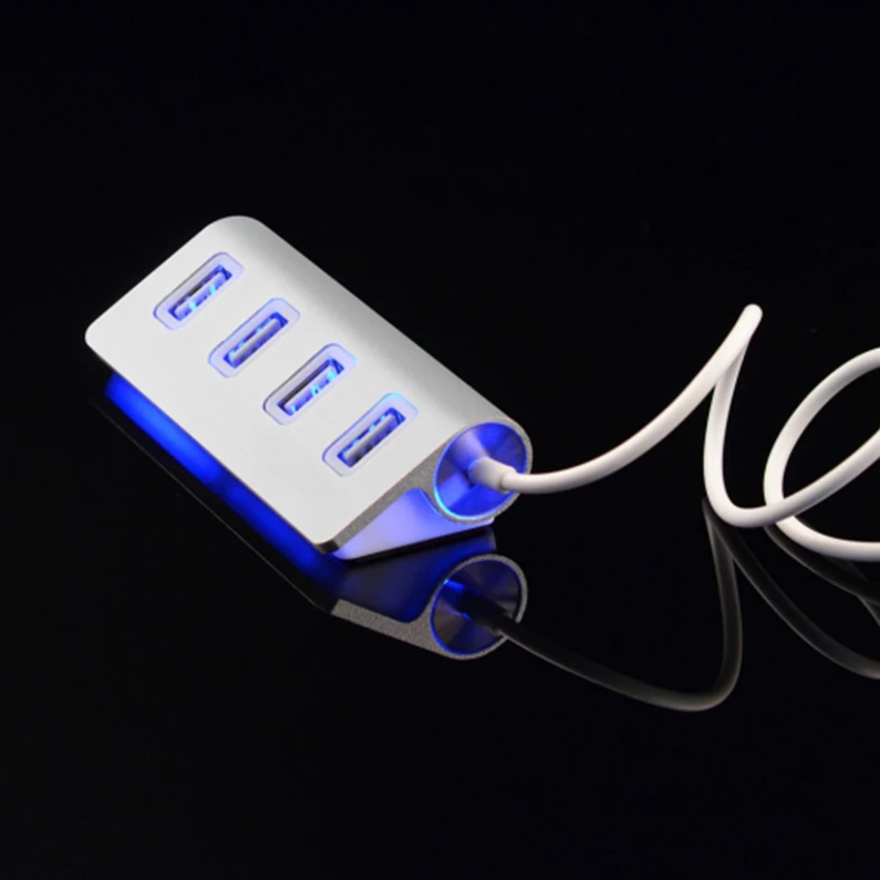 Мульти Usb 2,0 концентратор 4 порта адаптер сплиттер интерфейс питания для Macbook PC