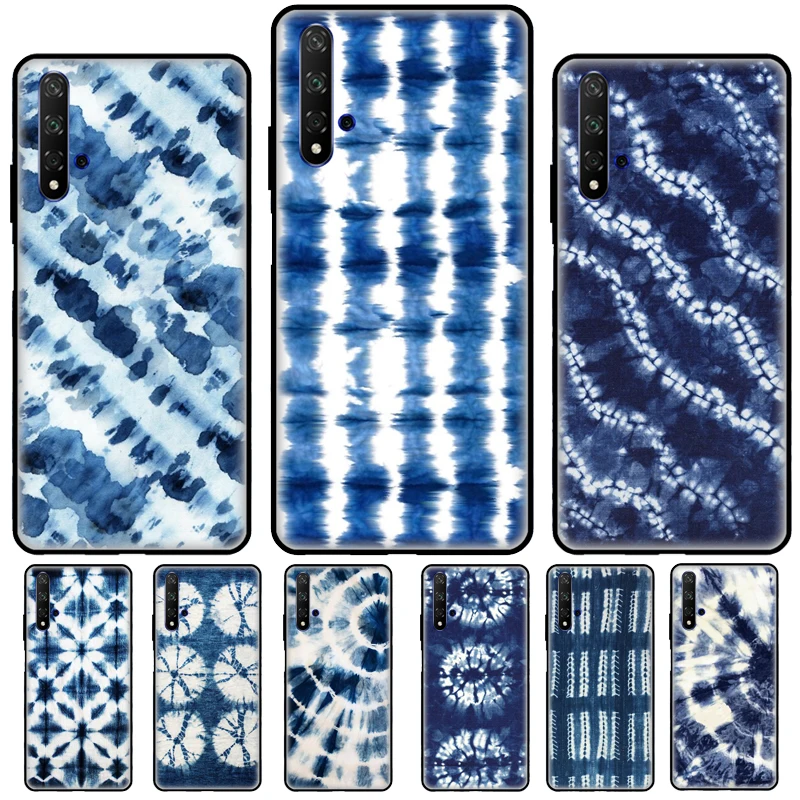 Shibori Indigo Tie Dye Per Huawei Nova 5T 2 3 2Z Custodia Per Huawei Y5 Y6 2017 2018 Y9 Y7 2019 Y6P Y5P 2020 Cover