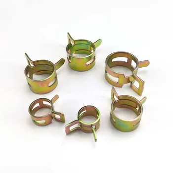 

10Pcs 6-32mm Spring Clip Vacuum Silicon Tube Clamp Autos Hose Autos Spring Clip Fuel Oil Water Hose Pipe Zinc Plated Clamps