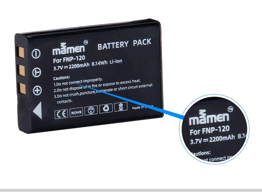 Mamen NP-120 FNP-120 FNP120 NP120 цифровой батарейный блок+ один Зарядное устройство для ЖК-дисплея с подсветкой Fujifilm FinePix F10 F11 M603 MX4 Камера батареи