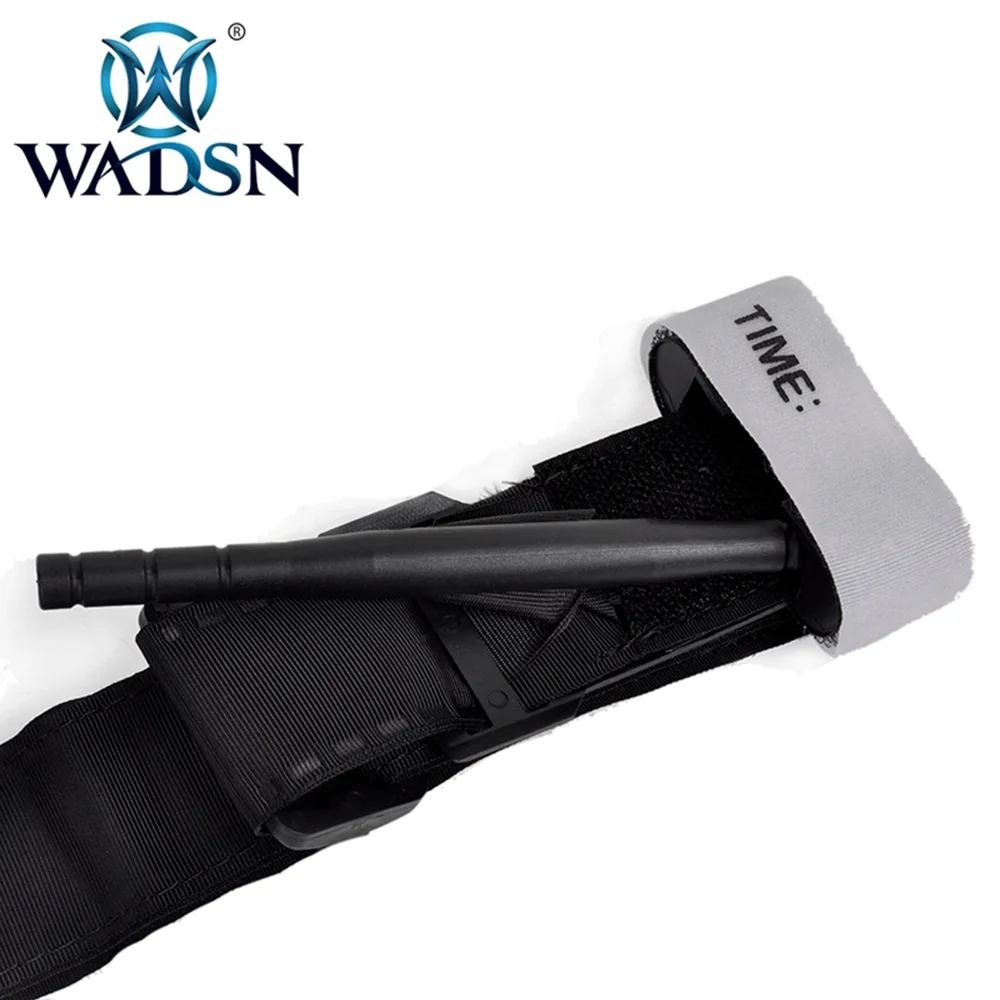 WADSN Tactical Combat Survival Application Tourniquet Red Tip Military Medical CAT Emergency Belt Aid for Outdoor Exploration