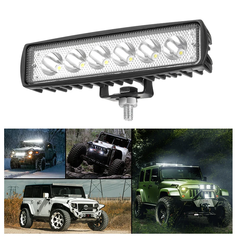 

1pc DRL LED Work Light Bar 10-30V 4WD 12v for Off Road Truck Bus Boat Fog Light Car Light Assembly ATV Daytime Running Light