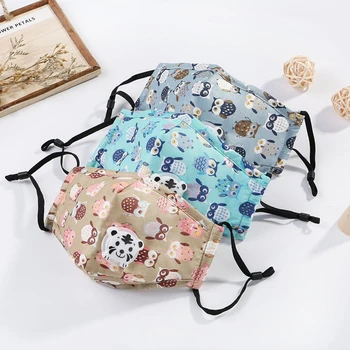 

Kids Face Mask PM2.5 Washable Mouth Mask With Valve Children Anti Haze Mask Nose Filter Bacteria Flu Respirator with 1 Filter