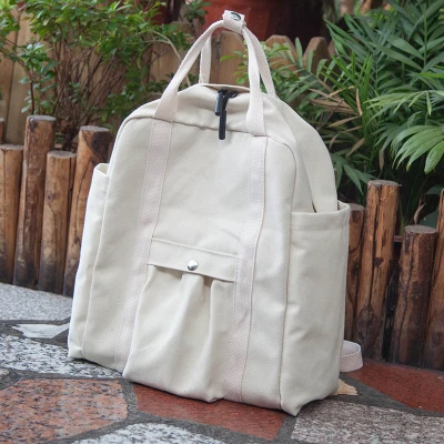 white Холщовый Рюкзак Harajuku ulzzang, рюкзак для девочек, Простой Школьный студенческий рюкзак, женский рюкзак для путешествий - Цвет: white