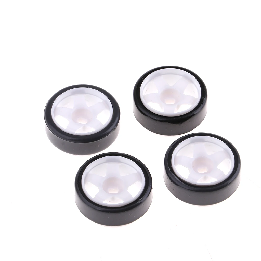 4pcs 1:28 Car Tyre Simulation Tire Toys Gifts RC Spare Parts for Children