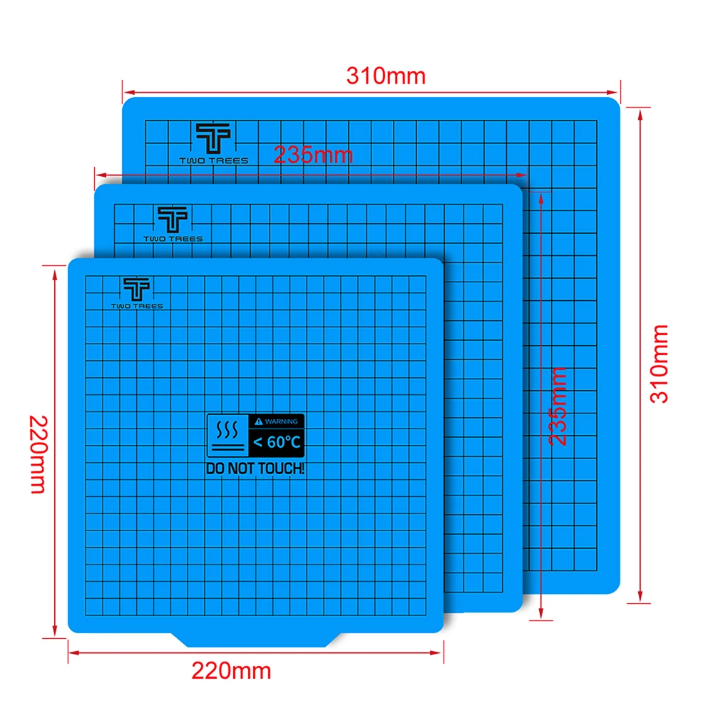 3D Printer Magnetic Print Bed Tape 220/235/310mm Square Heatbed Sticker Hot Bed Build Plate Tape Surface Flex Plate for Ender 3 hp printer printhead