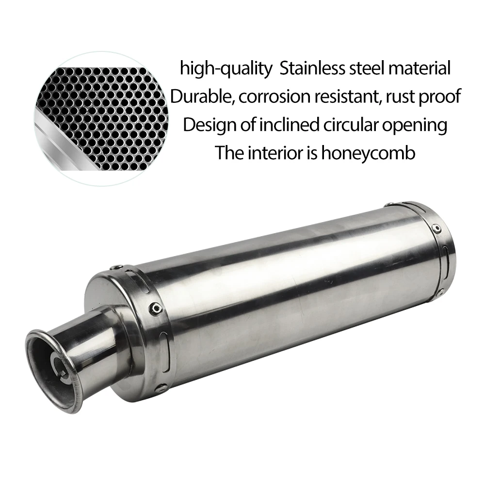 Выхлопной глушитель для мотоцикла скутера выхлопная труба из нержавеющей стали