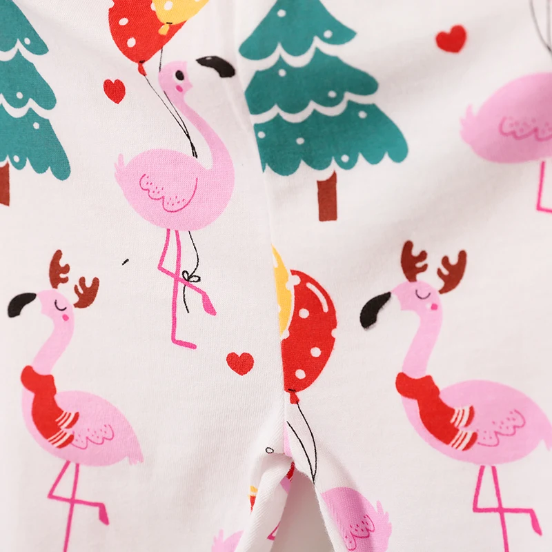 Newborn Baby Girl Clothes Set Flamingo Bodysuits+Pant+Bibs 3Pcs New Born Baby Boy Suit Infant Outfits Toddler Bebes Clothing