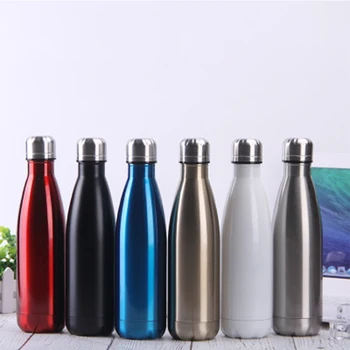 

17oz Coke Water Bottle 9 Colors Bowling Sport Cup Stainless Steel Double Wall Thermos Mugs Leak Proof For Travel Outdoor