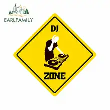 EARLFAMILY 13cm x 13cm for Dj Zone Cartoon Car Stickers Vinyl JDM Bumper Trunk Truck Graphics Waterproof Anime Accessories