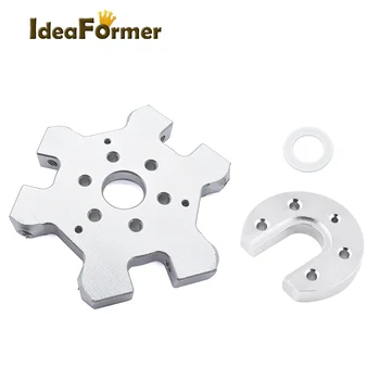 

1 Set 3D Printer M4 Delta Kossel Single-Head Fisheye Effector+V5 U-shaped Mount Aluminum Block+Silicone Gasket for V6 Print head