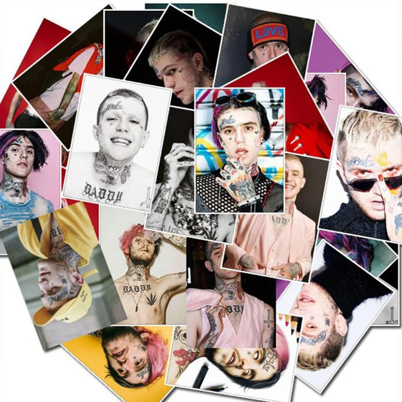 Классическая серия стикеров LDD136 Lil Peep 25 шт. коллекция художественных изделий из