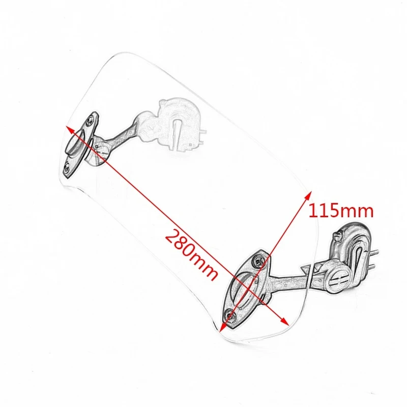 Универсальное ветровое стекло расширение регулируемое ветровое стекло Мотоцикл Ветер Дефлектор мото спойлер для Honda Suzuki Yamaha