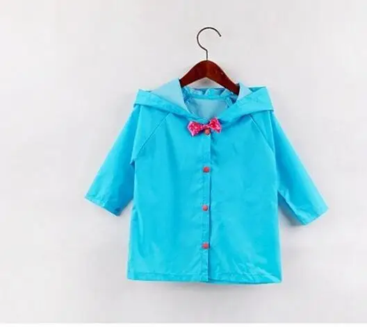 Style 2 Длинный детский Модный Плащ года, непромокаемая желтая одежда для дождливой погоды, ветровка с капюшоном 60YY195 - Цвет: Style 2