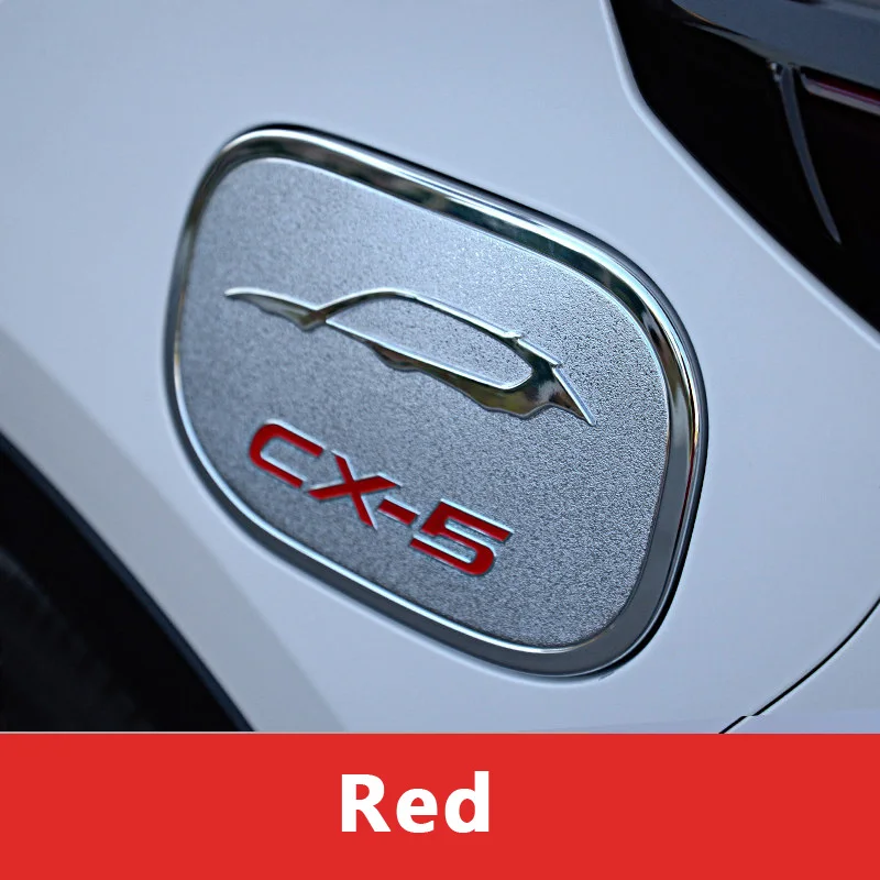 ABS Хром Внешний автомобильный масляный Топливный Бак Газовая крышка Накладка наклейка для MAZDA CX-5 CX5 CX 5 автомобильный Стайлинг - Цвет: Red