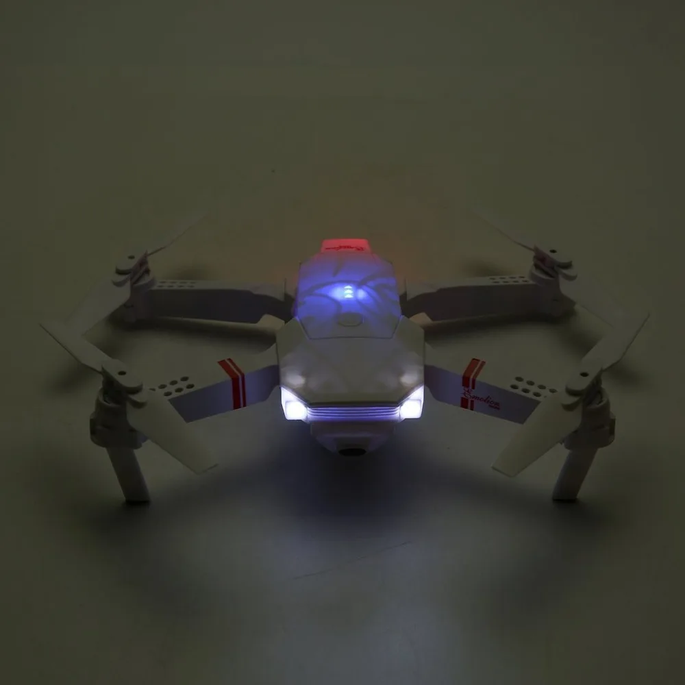 DJ-1 2,4 ГГц wifi FPV складной Радиоуправляемый Дрон с широким углом 2.0MP HD камера высота удерживает Безголовый режим самолета с 2 батареями