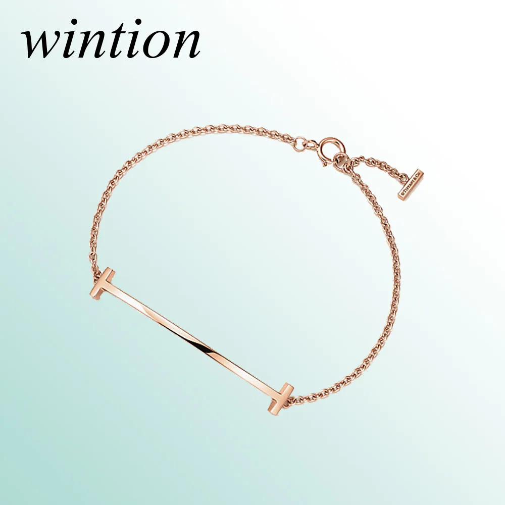 

Wintion tiff Bracelet Original 100% 925 Sterling Silver Women Free Shipping Jewelry High-end Quality Gift have logo 1:1