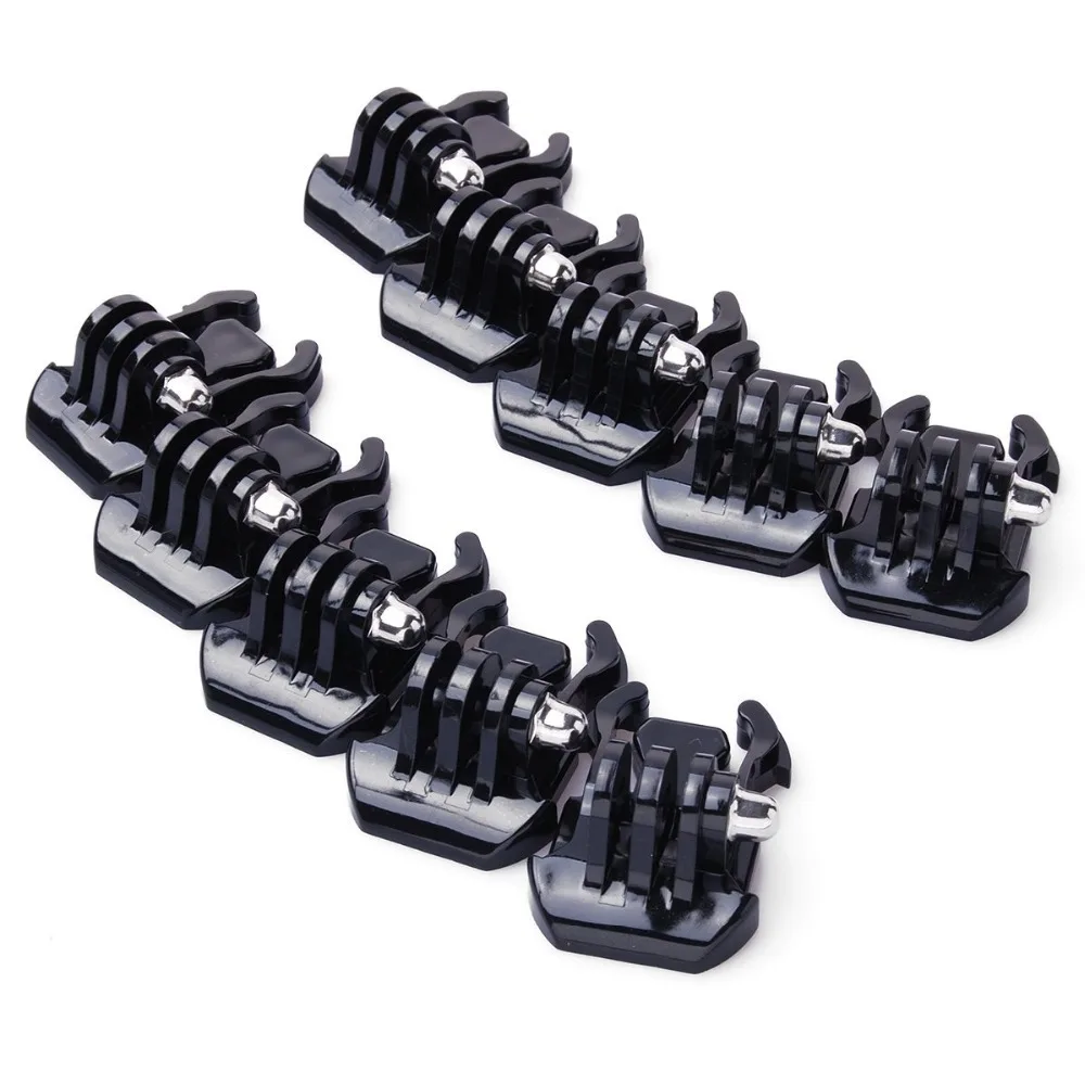 10pcs Buckle Clip Basic Mount for Gopro Go Pro Hero HD 1 2 3 3+ 4 5 6 7 Accessories Case Helmet for XiaoMi yi camera accessories peak design camera strap Camera & Photo Accessories