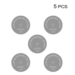 Batterie Li ion Rechargeable LIR2032 3.6V Lithium, pile bouton pièce de monnaie, cellules de montre, remplacement CR2032/ML2032 2032 
