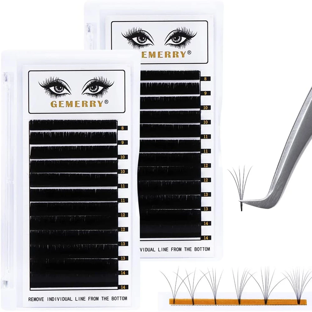 

Easy Fan Eyelashes For Extensions Fast Fanning Lashes Auto Flowering Blooming Faux Mink Volume Lash 3D/4D/5D/6D /Multi Soft