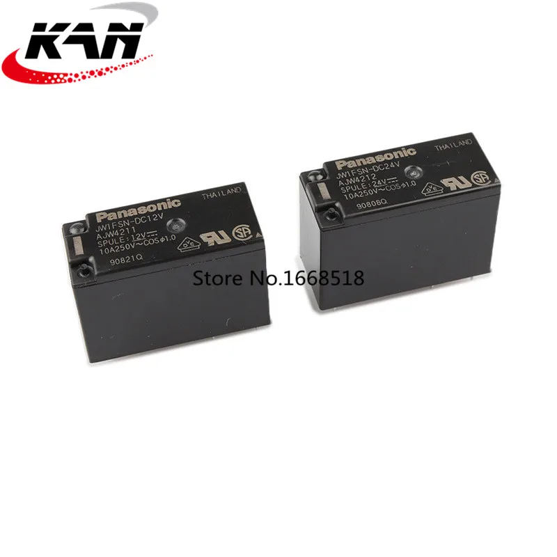 10 шт./лот 100% Новый оригинальный реле JW1FSN-DC12V / JW1FSN-DC24V AJW4211 / AJW4212 JW1FSN DC12V / 24V 5pin 10A / 250VAC база Реле