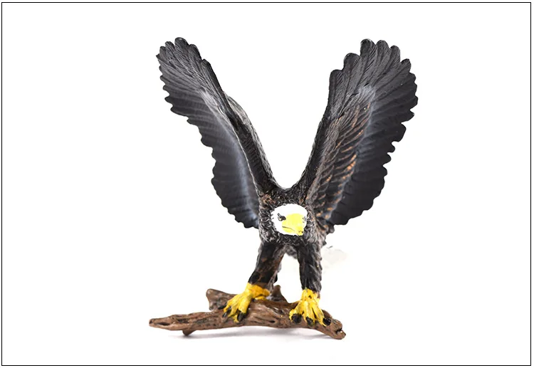 Приграничная модель животного игрушка Орел скульптура Белоголовый Орел Детеныши модели украшения детские развивающие игрушки