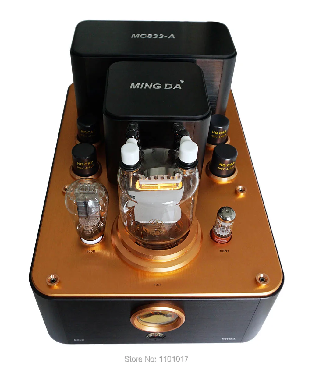 Meixing Mingda новая версия Goldenage MC833-A Mona блок усилитель мощности HIFI EXQUIS FU33 300B Ламповый усилитель для пары
