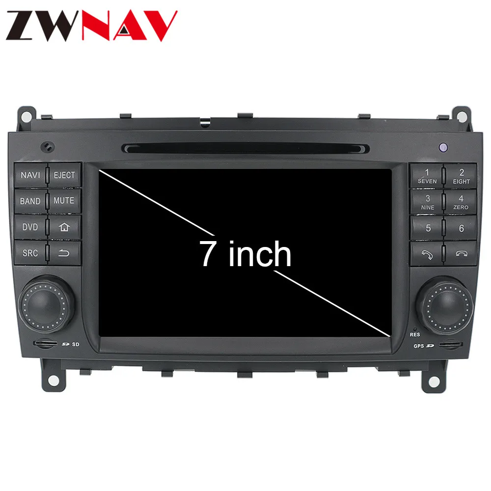4G Android 9,0 2 DIN автомобильный DVD gps мультимедиа Mercedes Benz/W203 W209 W219 W169 A160 C180 C200 C230 C240 CLK200 CLK22 Радио стерео