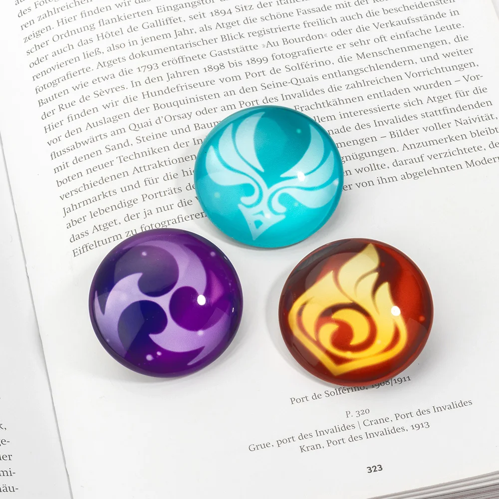 Genshin Impact Eyes Of God Badge Pin Cosplay Game Souvenir Collection Brooch Pins Accessories Props