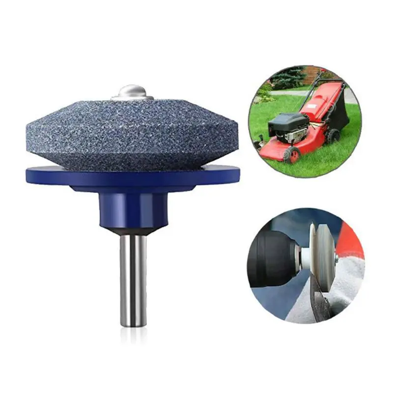 Universal Lawn Mower Blade Lawnmower Sharpener Grinder Wheel Stone Grinding Tool | Инструменты