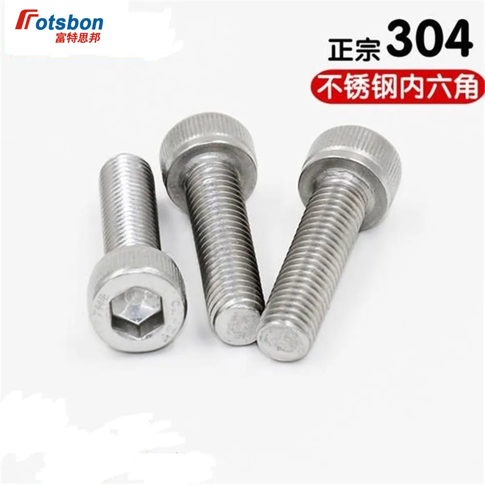 

M10 Hexagon Socket Head Bolt Parafuso Tornillos Allen Screw Vis Inoxydable Bolts Hex Screws Inox Imbusy Stainless Steel DIN912