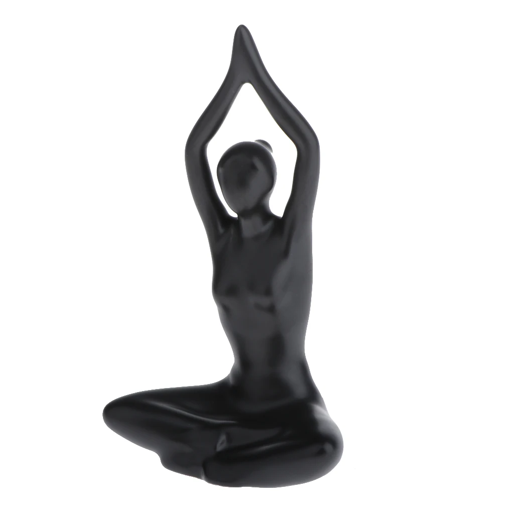 Home Yoga Girl Ornaments Ceramic Crafts Ornament Creative Home Furnishing 4