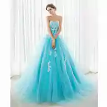 Светильник Синий бальное платье Бальные платья Длинные бисером Стразы платья на выпускной с аппликацией без спинки на шнуровке Выпускные платья