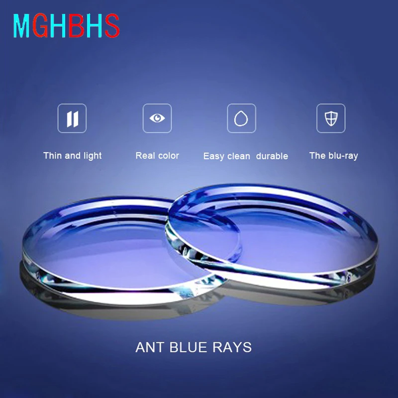 

Anti Blue Light Blocking 1.56 1.61 1.67 1.74 Prescription CR-39 Resin Aspheric Glasses Lenses Myopia Hyperopia Presbyopia Lens