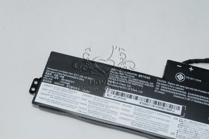 Оригинальный аккумулятор JIGU для ноутбука 01AV419 SB10K97576 SB10K97578 Lenovo ThinkPad 25 T470 T480 11 46 V