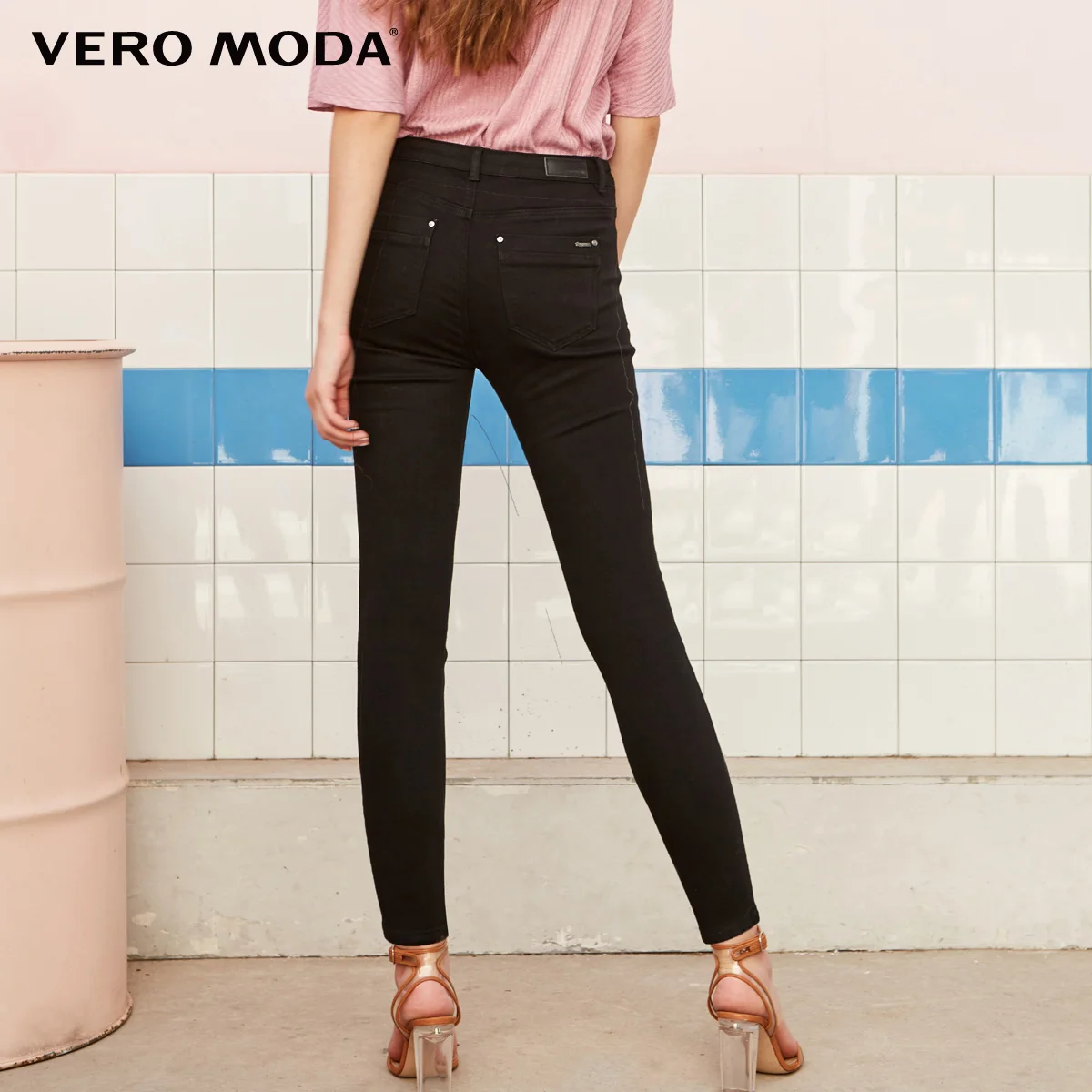 Vero Moda Новое поступление женские облегающие укороченные джинсы с ворсистой подкладкой | 318349555
